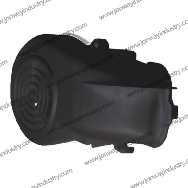 Bulk supply black horizontal cooling fan cover for Minarelli Spirit scooters – durable replacement part for distributors and wholesalers