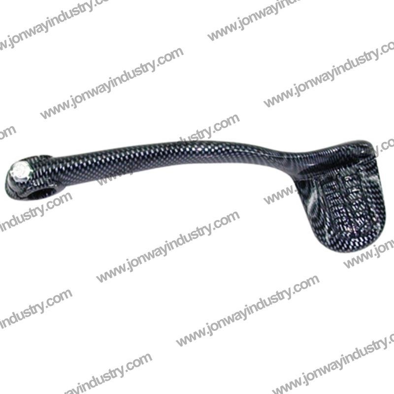 Piaggio scooter kick start lever in chrome, blue, red, and carbon look – premium motorcycle spare part for B2B buyers