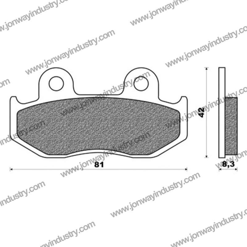 Rear brake pads for Suzuki Burgman scooter – high performance replacement