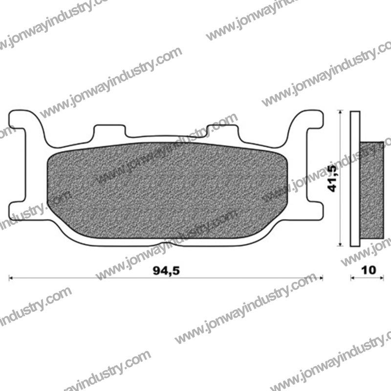 Front brake pads for Yamaha Majesty 250/400 scooters – high performance replacement