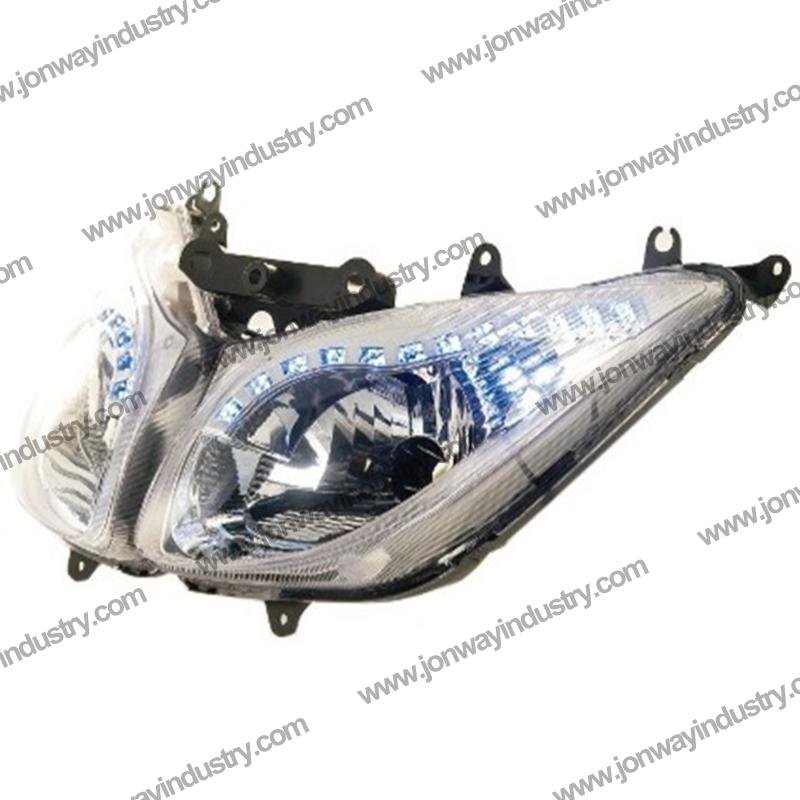 Homologated LED front light strip for T-Max 2008-2011