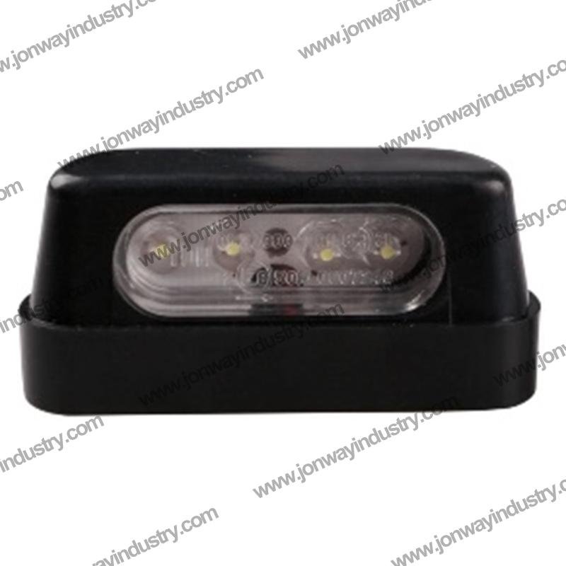 Led Numberplate Light - Black - Homologated E-Mark