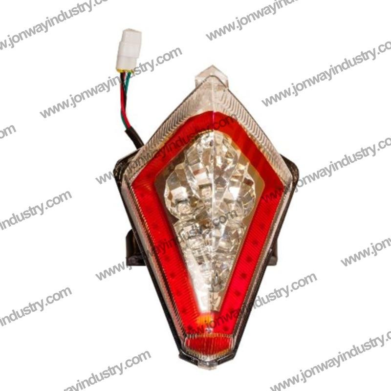 Transparent tail light for Yamaha T-Max 530, homologated E-Mark