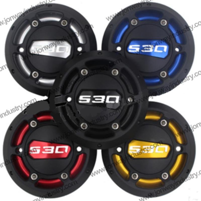 Yamaha T-Max 530 engine anti-dropping hood in red, black, gold, and blue – B2B motorcycle accessory