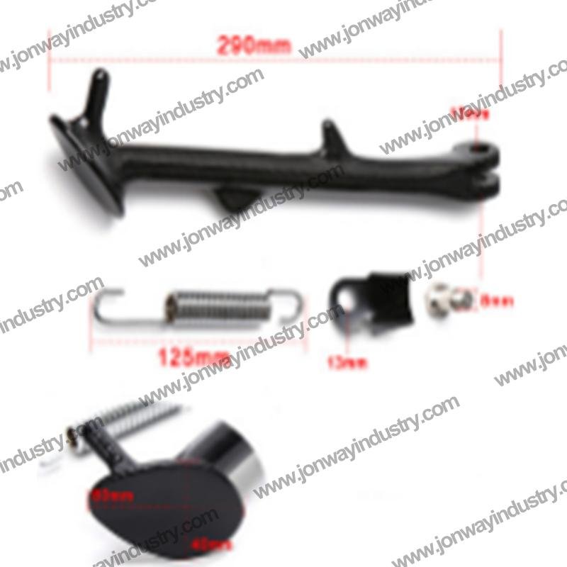 Carbon fiber side stand for Yamaha 125 scooter – lightweight and durable motorcycle accessory