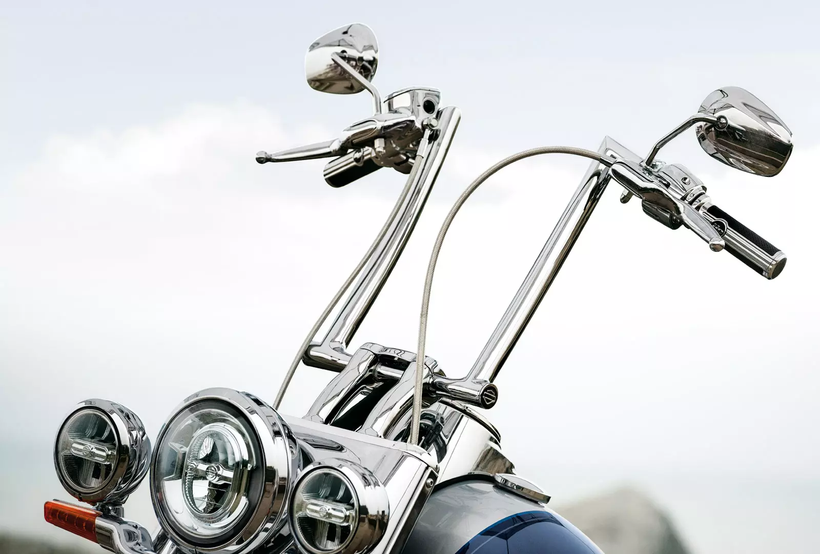 12 inch chrome mini ape handlebar for Harley Davidson motorcycles