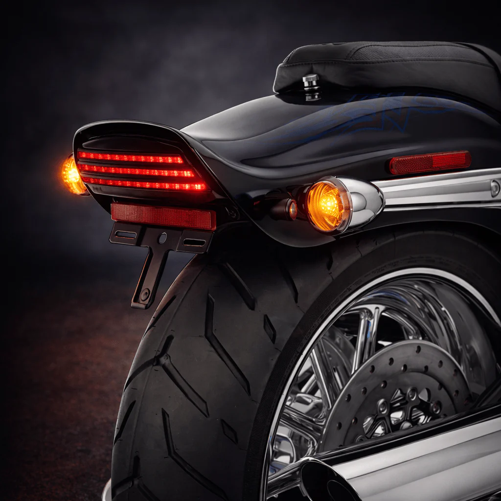 Motorcycle tri bar LED tail and brake light for custom bikes